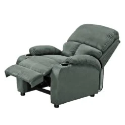 Fauteuil De Relaxation Norvell -Chaises Soldes relaxsessel norvell microfaser dunkelgruen 4874228
