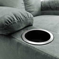 Fauteuil De Relaxation Norvell -Chaises Soldes relaxsessel norvell microfaser dunkelgruen 4874232