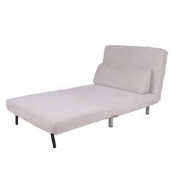 Fauteuil Convertible Copperfield Tissu -Chaises Soldes schlafsessel copperfield webstoff stoff parsa beige grau 3943244