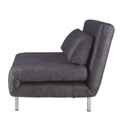 Fauteuil Convertible Copperfield Tissu -Chaises Soldes schlafsessel copperfield webstoff stoff parsa grau schwarz 3943352