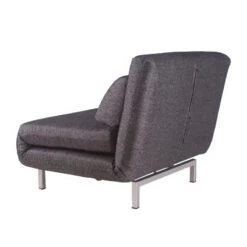 Fauteuil Convertible Copperfield Tissu -Chaises Soldes schlafsessel copperfield webstoff stoff parsa grau schwarz 3943356