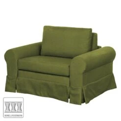 Fauteuil-lit Latina Country Avec Housse -Chaises Soldes schlafsessel couvin webstoff avocado 4104640