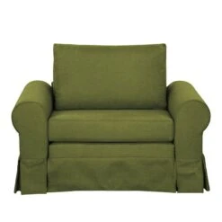 Fauteuil-lit Latina Country Avec Housse -Chaises Soldes schlafsessel couvin webstoff avocado 4104644