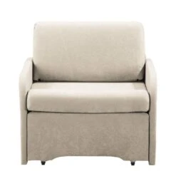 Fauteuil Convertible Disley -Chaises Soldes schlafsessel disley webstoff creme schmale armlehne 5103140