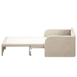 Fauteuil Convertible Disley -Chaises Soldes schlafsessel disley webstoff creme schmale armlehne 5103148