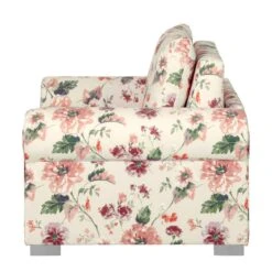 Fauteuil-lit Latina Basic Country -Chaises Soldes schlafsessel latina iii flachgewebe gebluemt beige rot 3641305