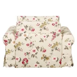 Fauteuil-lit Latina Country Avec Housse -Chaises Soldes schlafsessel latina v flachgewebe gebluemt creme 4132828