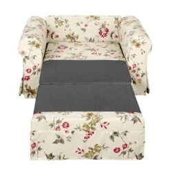 Fauteuil-lit Latina Country Avec Housse -Chaises Soldes schlafsessel latina v flachgewebe gebluemt creme 4132844