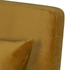 Fauteuil Blomma -Chaises Soldes sessel blomma samtstoff senfgelb nussbaum 3670861