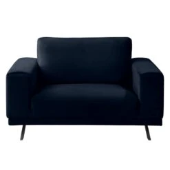 Fauteuil Lorcy -Chaises Soldes sessel lorcy samt dunkelblau 4892828