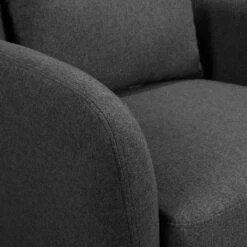 Fauteuil Ribolt -Chaises Soldes sessel ribolt mit hocker webstoff dunkelgrau 5214308