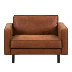 Fauteuil XL FORT DODGE -Chaises Soldes xl sessel fort dodge antiklederlook cognac 4670048